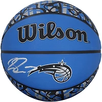 Jalen Suggs Orlando Magic Autographed Wilson Grafitti Blue/Black Logo Basketball