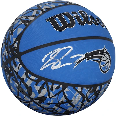 Jalen Suggs Orlando Magic Autographed Wilson Grafitti Blue/Black Logo Basketball