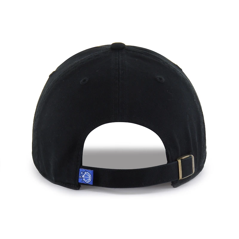 Casquette ajustable Orlando Magic Core Logo Clean Up noire pour homme, modèle 47