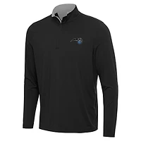 Men's Antigua Black/Gray Orlando Magic Content Quarter-Zip Top