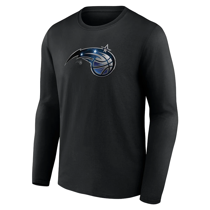 Men's Black Orlando Magic Midnight Mascot Long Sleeve T-Shirt