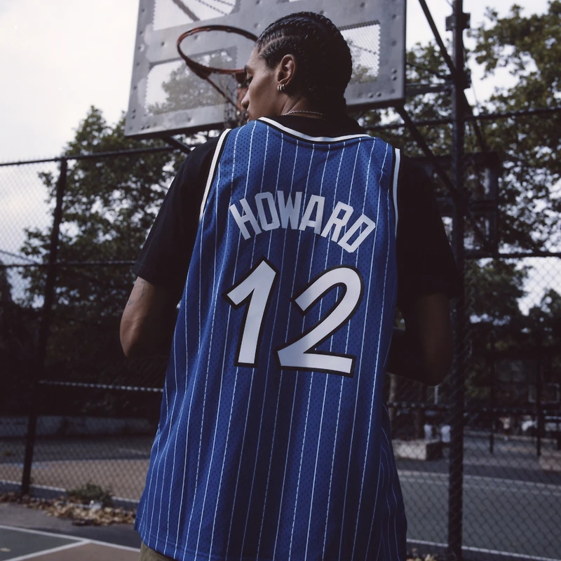 Men's Dwight Howard Blue Orlando Magic 2004/05 Hardwood Classics Hall of Fame Swingman Jersey