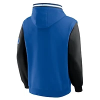 Sweat à capuche Fanatics bleu/noir Orlando Magic Half Court Shot Clock Fastbreak pour homme