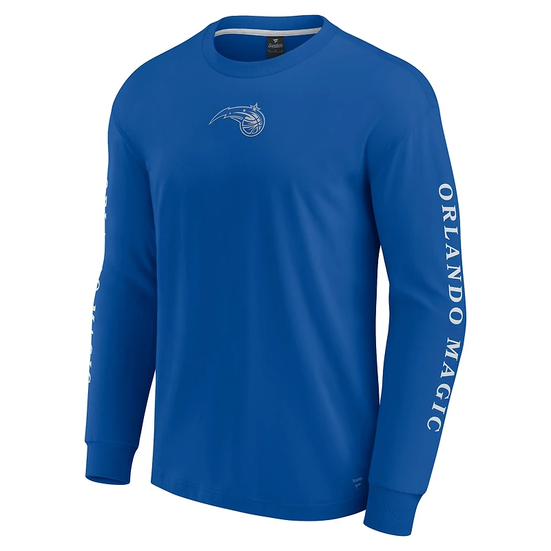 Men's Fanatics Blue Orlando Magic Elements Strive Long Sleeve T-Shirt