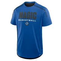 T-shirt d'entraînement de passe entrante bleu Fanatics Orlando Magic pour homme