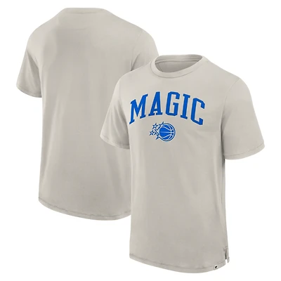 Men's Fanatics  Cream Orlando Magic Crossover Collection Pull Up Jumper Shot Premium T-Shirt