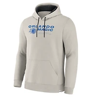 Sweat à capuche premium blanc cassé Orlando Magic Crossover Collection Blocked Shot pour homme