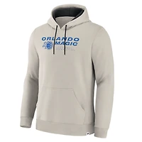 Men's Fanatics Off White Orlando Magic Crossover Collection Blocked Shot Premium Pullover Hoodie