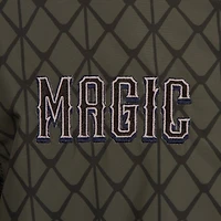 Blouson aviateur en nylon zippé intégral JH Design anthracite Orlando Magic 2022/23 City Edition pour homme