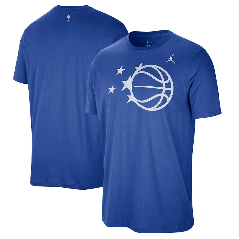 T-shirt Jordan Brand bleu Orlando Magic Statement Edition Essential pour homme