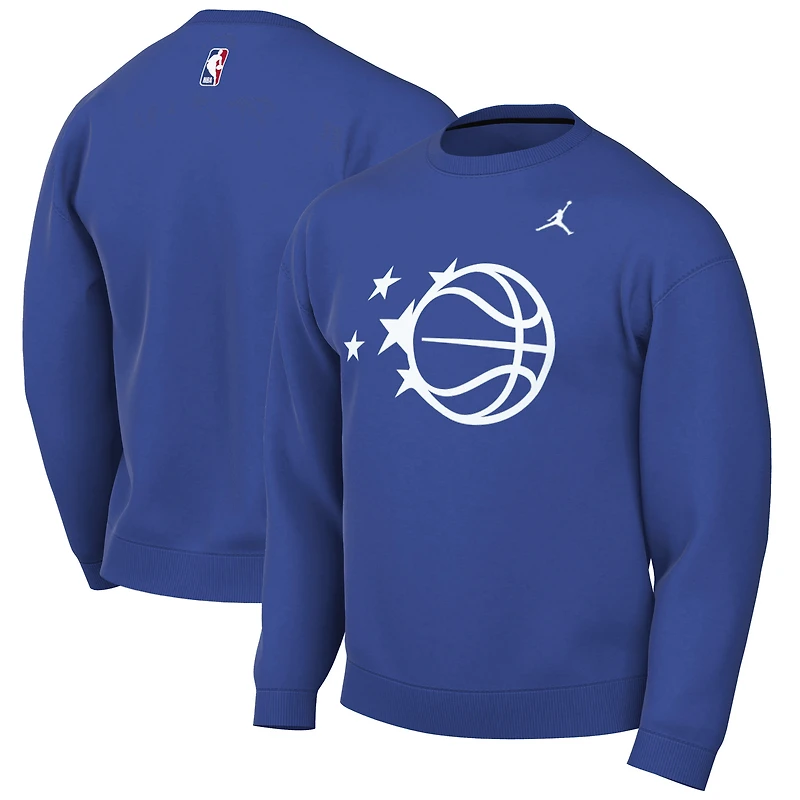Men's Jordan Brand Blue Orlando Magic Statement Edition Sweatshirt