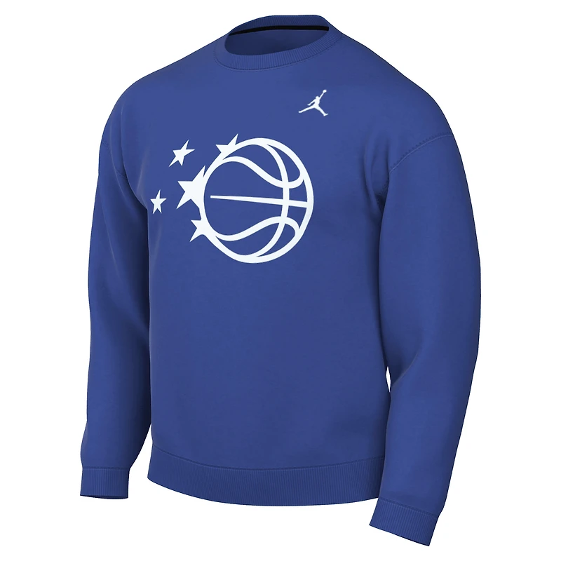 Sweat-shirt Jordan Brand bleu Orlando Magic Statement Edition pour homme