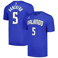 T-shirt Jordan Brand Paolo Banchero pour homme, bleu, Orlando Magic 2022/23 Statement Edition, nom et numéro