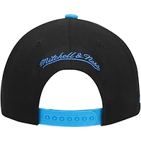 Casquette Snapback Mitchell & Ness noir/Royal Orlando Magic Side Core 2.0 pour hommes