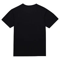 Men's Mitchell & Ness Black Orlando Magic Hardwood Classics Felt Applique Slub T-Shirt