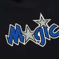 Men's Mitchell & Ness Black Orlando Magic Hardwood Classics Lightweight Thermal Pullover Hoodie