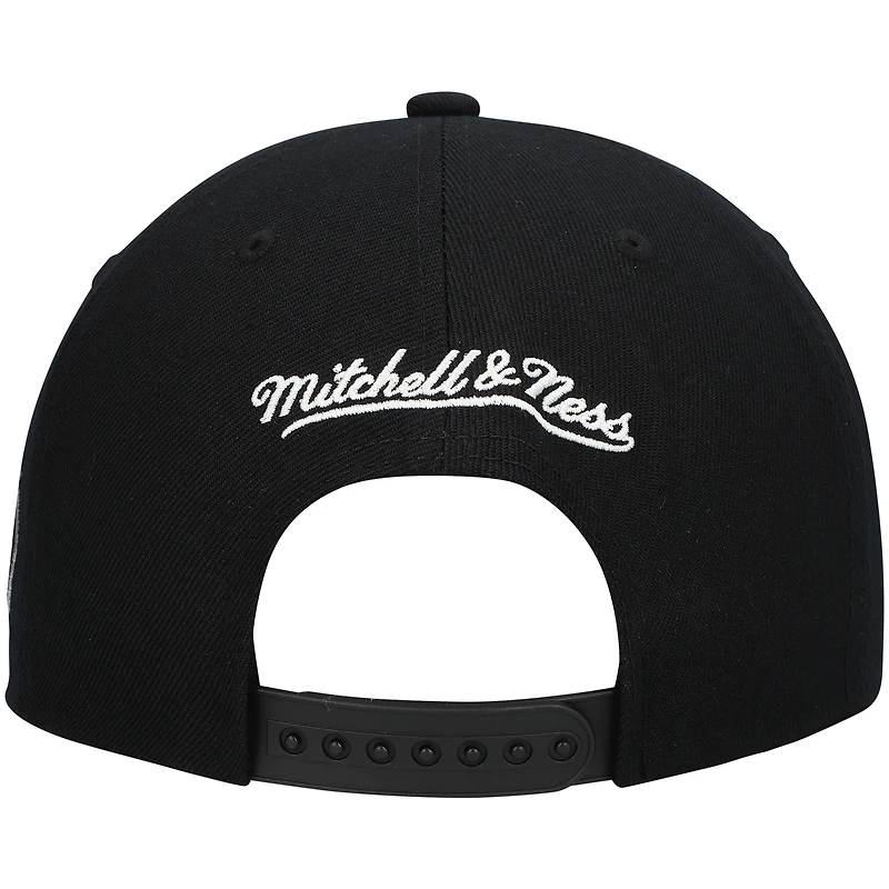 Casquette snapback noire Mitchell & Ness Orlando Magic Hardwood Classics Script 2.0 pour homme