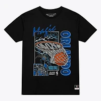 T-shirt Mitchell & Ness noir Orlando Magic Lightning Swish pour homme