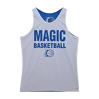 Maillot d'entraînement réversible en maille bleu/blanc Orlando Magic Hardwood Classics Mitchell & Ness pour homme