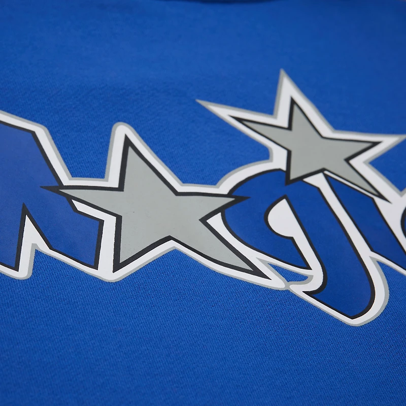 Men's Mitchell & Ness Blue Orlando Magic Hardwood Classics Team Origins Fleece Pullover Hoodie