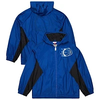 Veste coupe-vent à capuche entièrement zippée pour homme Mitchell & Ness Orlando Magic bleue