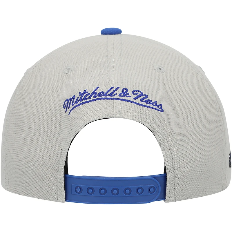Men's Mitchell & Ness Gray/Blue Orlando Magic Hardwood Classics Essentials 2.0 Snapback Hat