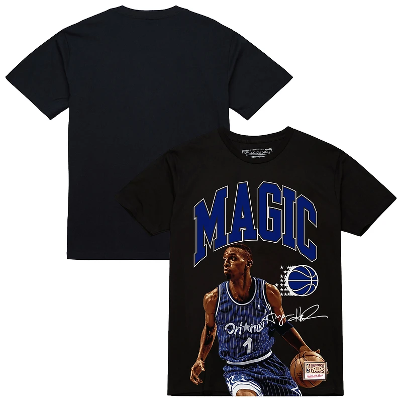 T-shirt Mitchell & Ness Penny Hardaway noir pour homme, motif arches de joueur, Orlando Magic Hardwood Classics
