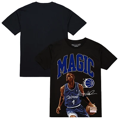 T-shirt Mitchell & Ness Penny Hardaway noir pour homme, motif arches de joueur, Orlando Magic Hardwood Classics