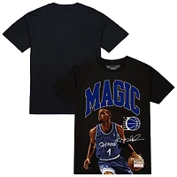 T-shirt Mitchell & Ness Penny Hardaway noir pour homme, motif arches de joueur, Orlando Magic Hardwood Classics