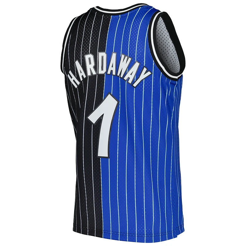 Men's Mitchell & Ness Penny Hardaway Blue/Black Orlando Magic Hardwood Classics 1994/95 Split Swingman Jersey