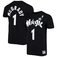 T-shirt noir avec nom et numéro de point Mitchell & Ness Tracy McGrady Orlando Magic Hardwood Classics pour hommes