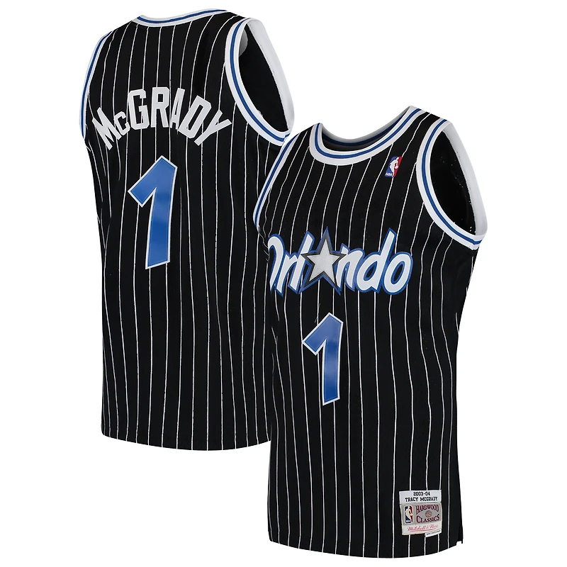 Men's Mitchell & Ness Tracy McGrady Black Orlando Magic Hardwood Classics Swingman Jersey