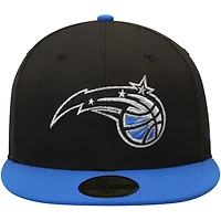Casquette ajustée 59FIFTY 2Tone pour homme New Era noir/bleu Orlando Magic