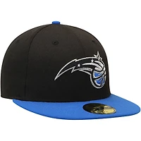 Casquette ajustée 59FIFTY 2Tone pour homme New Era noir/bleu Orlando Magic