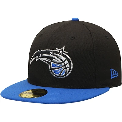 Casquette ajustée 59FIFTY 2Tone pour homme New Era noir/bleu Orlando Magic