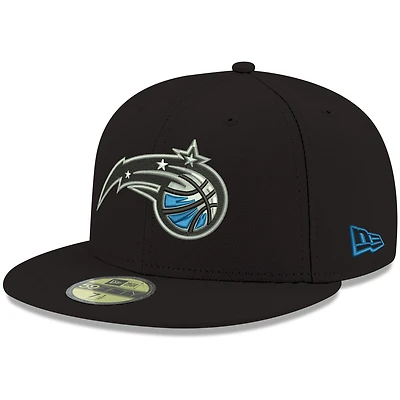 Casquette ajustée 59FIFTY pour homme, couleur officielle de l'équipe Orlando Magic, noire New Era
