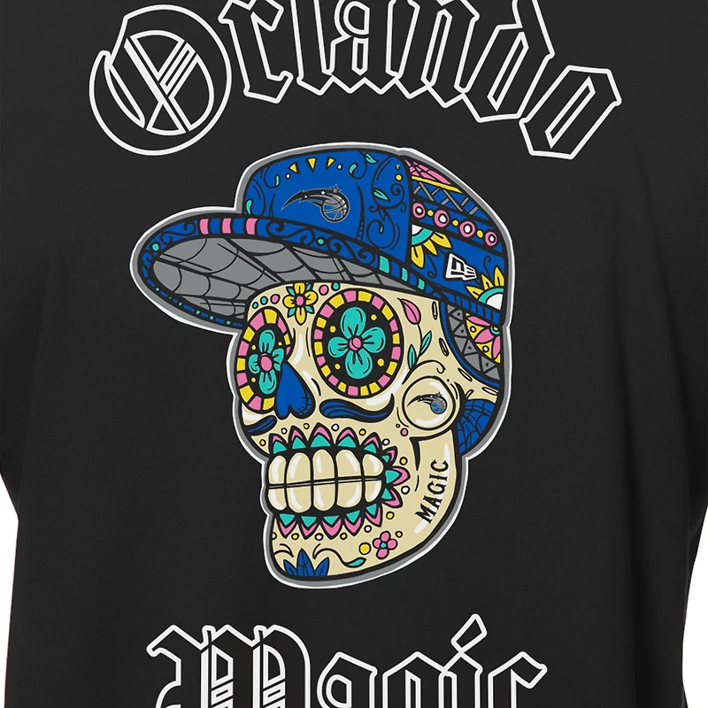 Men's New Era Black Orlando Magic Sugar Skulls T-Shirt