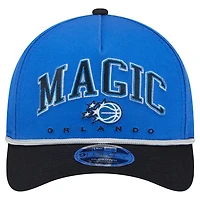 Men's New Era  Blue Orlando Magic Bold Arch 9FORTY A-Frame M-Crown Adjustable Hat