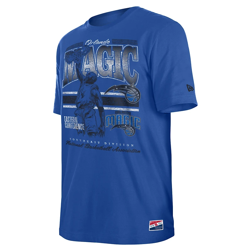 Men's New Era Blue Orlando Magic Enzyme Wash Oversized T-Shirt