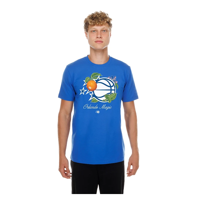 Men's New Era  Blue Orlando Magic Lifestyle Capsule Floral Fruit T-Shirt