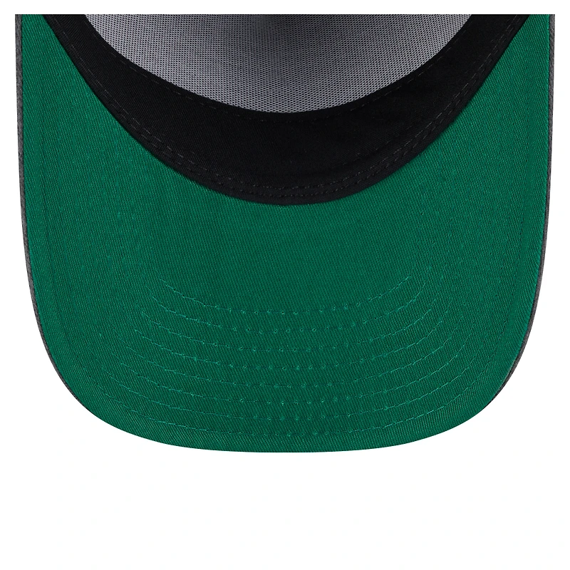 Men's New Era  Charcoal Orlando Magic Throwback Washed Pre-Curved 9FIFTY Snapback Hat