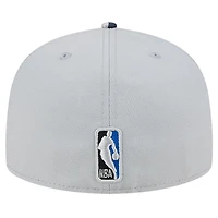 Men's New Era Gray Orlando Magic Active Color Camo Visor 59FIFTY Fitted Hat