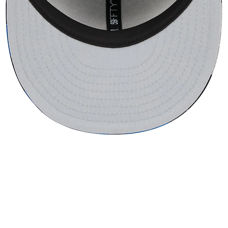 Men's New Era Gray Orlando Magic Active Color Camo Visor 59FIFTY Fitted Hat