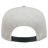 Casquette de golf à visière rabattable Orlando Magic Throwback en velours côtelé gris New Era pour homme