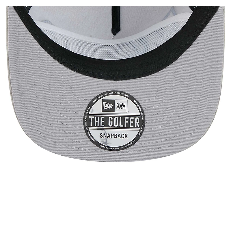 Casquette de golf à visière rabattable Orlando Magic Throwback en velours côtelé gris New Era pour homme