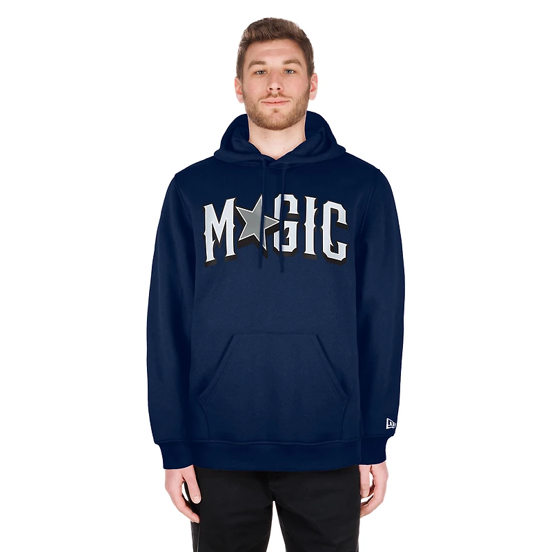 Sweat à capuche Orlando Magic City Edition 2024/25 bleu marine New Era pour homme