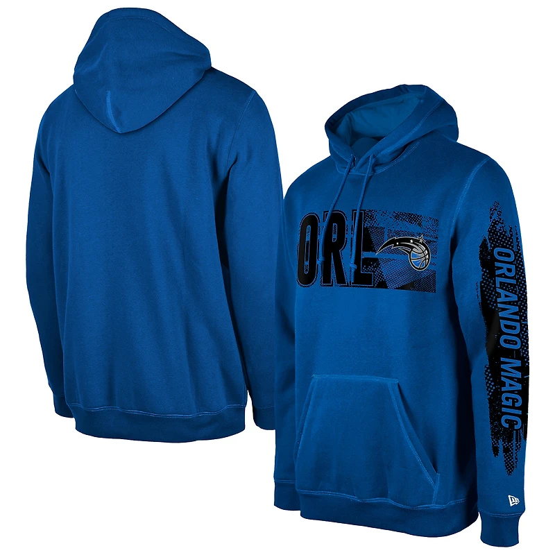Sweat à capuche bleu de la collection Tip-Off Orlando Magic New Era pour homme
