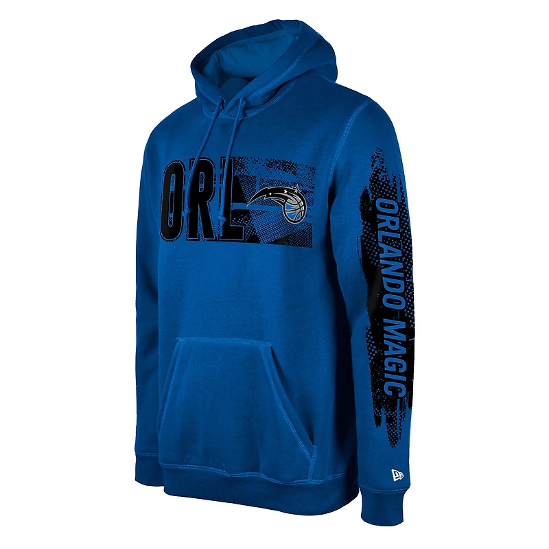 Sweat à capuche bleu de la collection Tip-Off Orlando Magic New Era pour homme