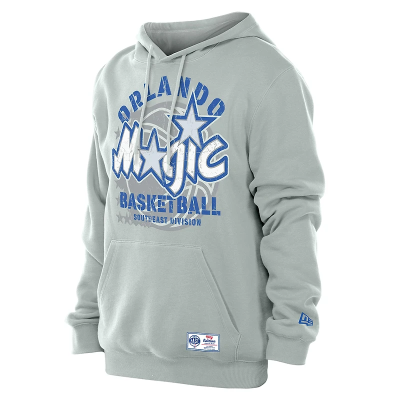 Sweat à capuche polaire New Era argenté Orlando Magic édition City 2025/26 pour homme