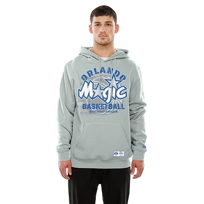 Sweat à capuche polaire New Era argenté Orlando Magic édition City 2025/26 pour homme